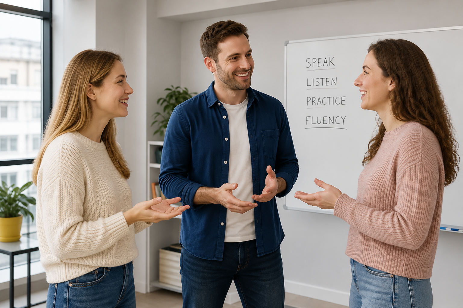 Corporate team in an English communication workshop at EnglishMax