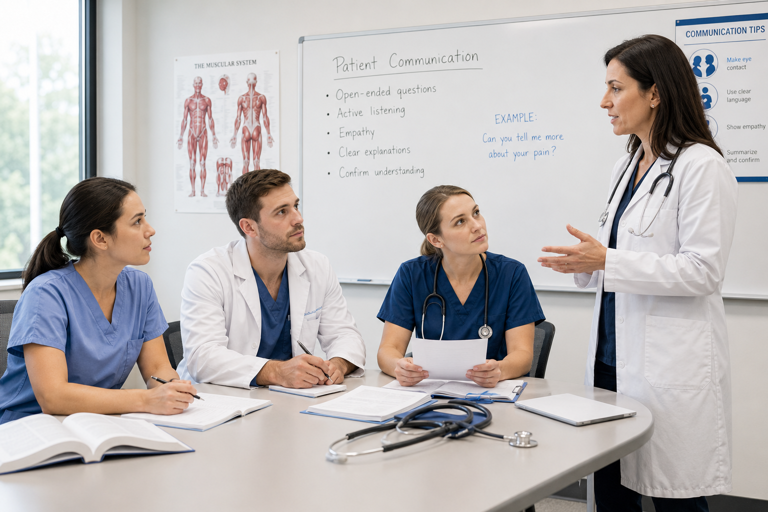 Healthcare professionals in a Medical English course at EnglishMax