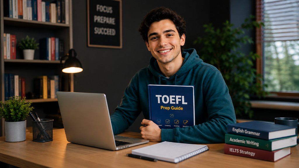 EnglishMax TOEFL course student
